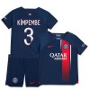 Paris Saint-Germain 2023-24 Kimpembe 3 Hjemme - Barn Draktsett